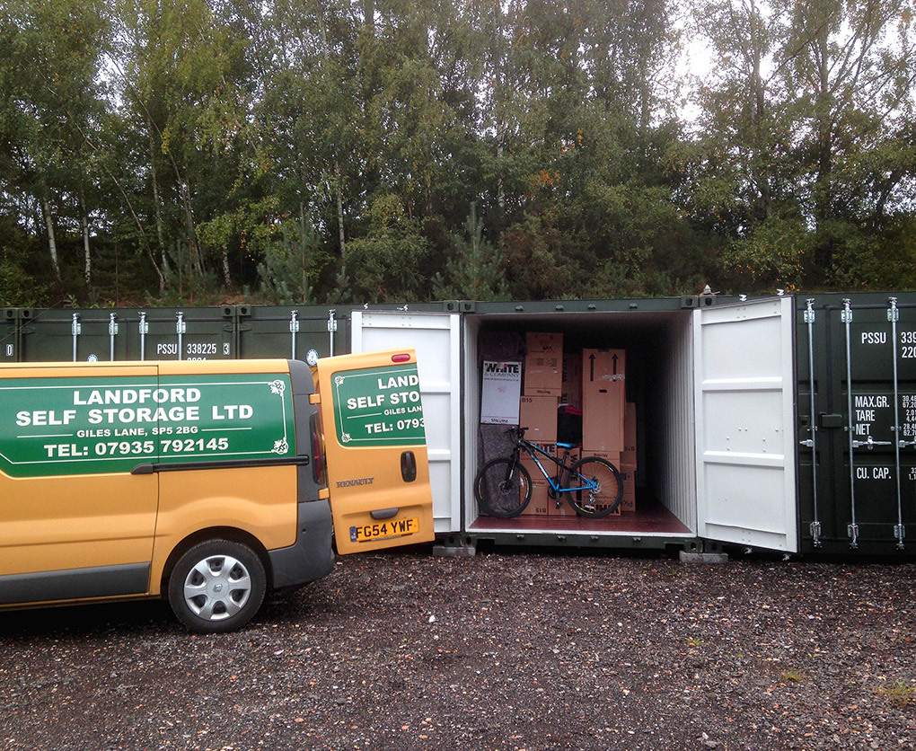 Landford self storage container storage